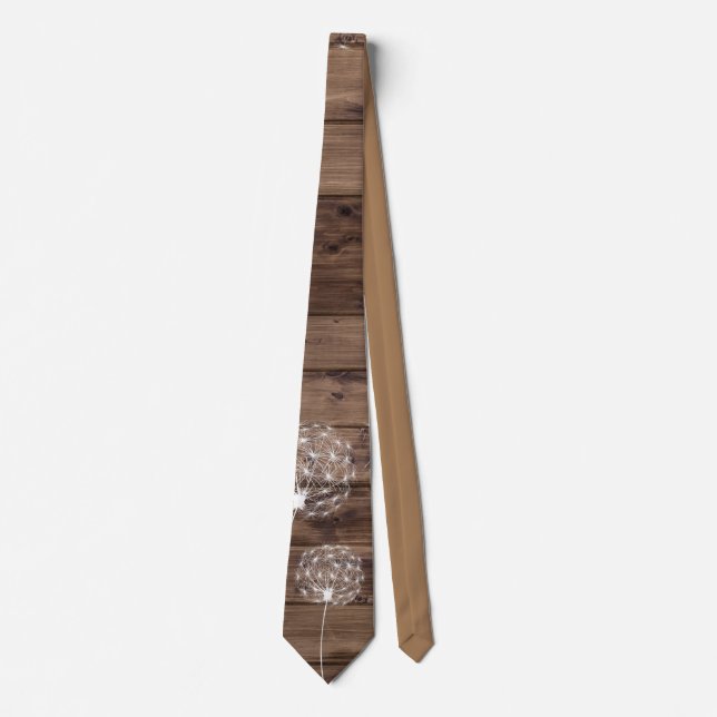 Wood n Dandelions  Neck Tie (Front)