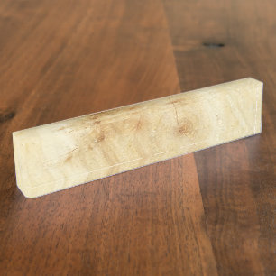 wood name plate