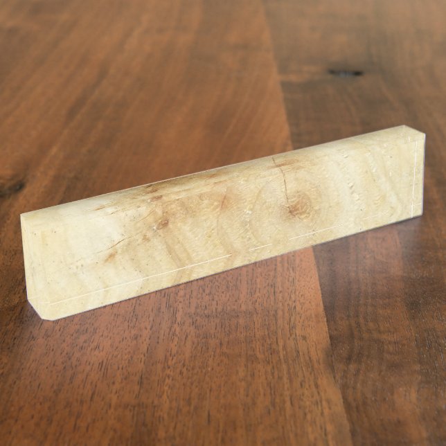 wood name plate (Side)