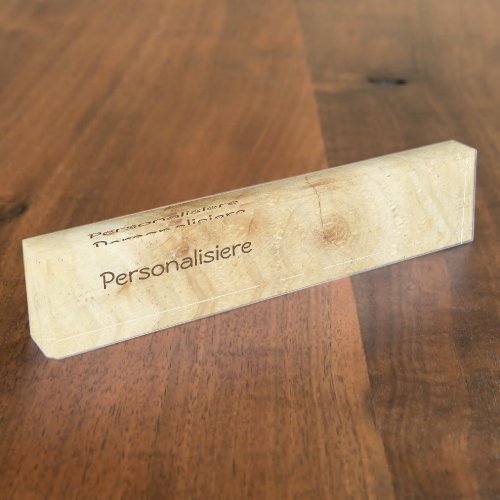 wood name plate personalisiere