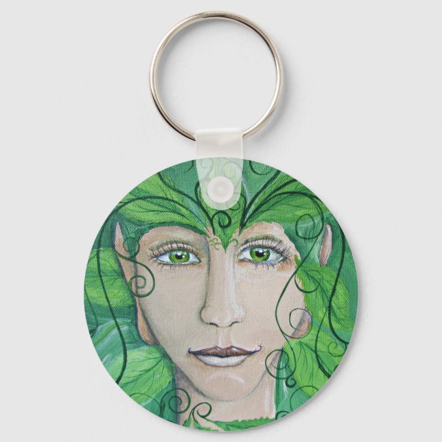 Wood Nymph Key Ring, Key Chain (Front)