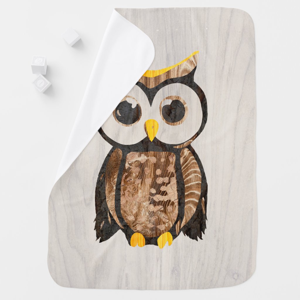 Wood - Owl with big eyes