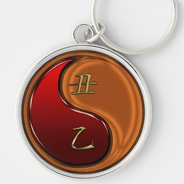 Wood Ox Keychain (Front)