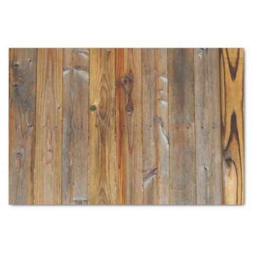 Wood Panel Fencing Barnwood Tissue Paper