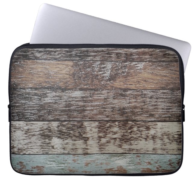 Wood Panel | Rustic Laptop Sleeve (Front)