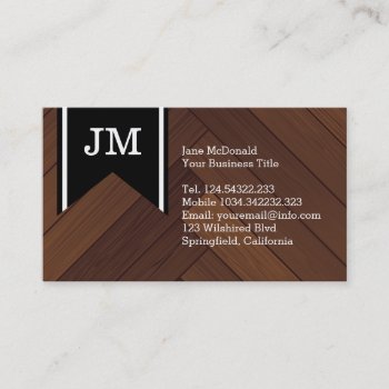 Wood Panel Texture Business Card by coolbusinesscards at Zazzle