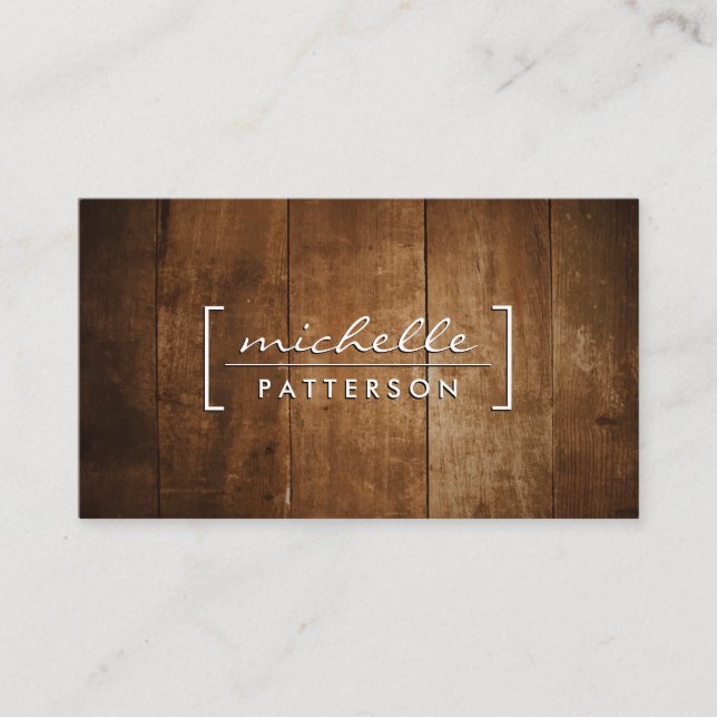 Wood Panels Business Card (Front)