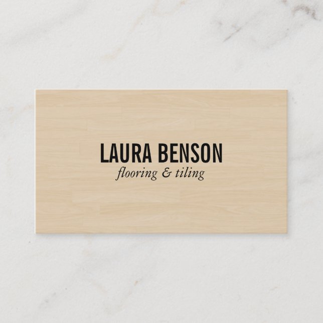 Wood Panels (print) Business Card (Front)