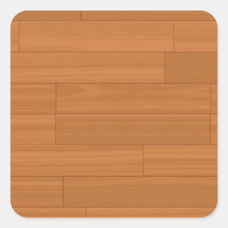 Wood Parquet Floor Pattern Square Sticker