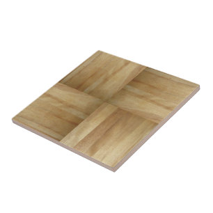 Wood Parquet Pattern, Joined, Pieced Wood Ceramic Tile