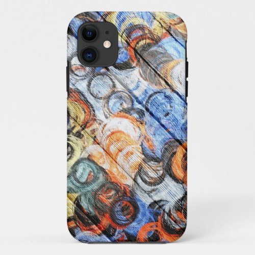 Wood Pastel Painting iPhone 11 Case