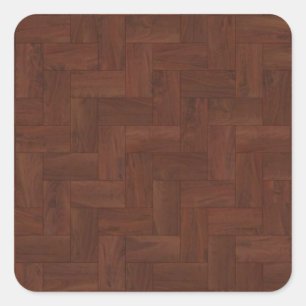 Wood Pattern Parquet Floor Tiles Square Sticker