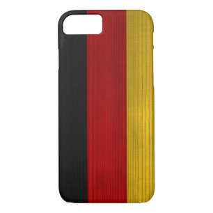 Wood Pattern with Engraved Germany Flag iPhone 8/7 Case