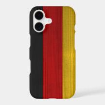 Wood Pattern with Engraved Germany Flag
