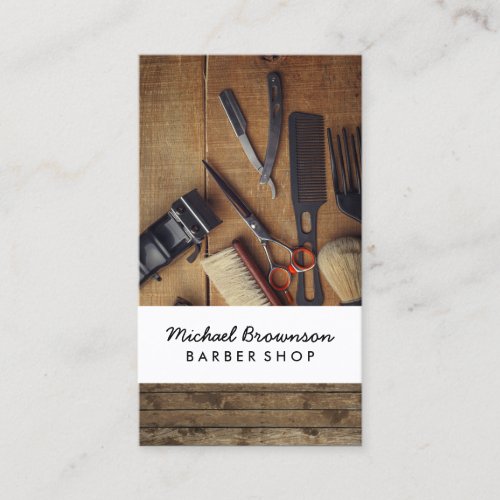 Wood Photo Rustic Business Card