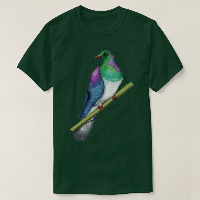 Wood pigeon Kereru New Zealand bird T-Shirt (Design Front)