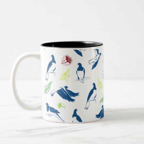 Wood Pigeon Kereru NZ Bird Two_Tone Coffee Mug