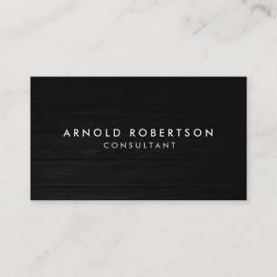 Wood Plain Gray Professional Business Card