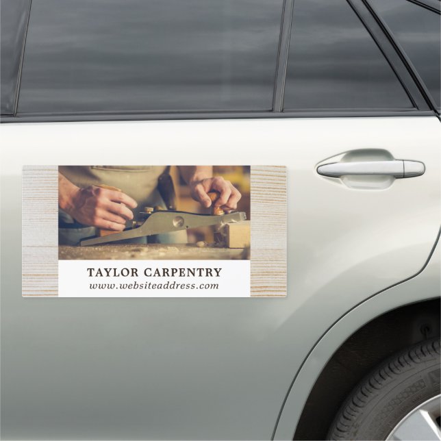 Wood Planer, Carpentry, Carpenter Car Magnet (In Situ)
