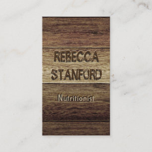 Wood Plank Background Business Card