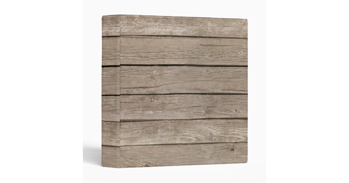 Wood Plank Binder | Zazzle