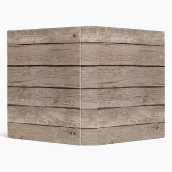 Wood Plank Binder by calroofer at Zazzle