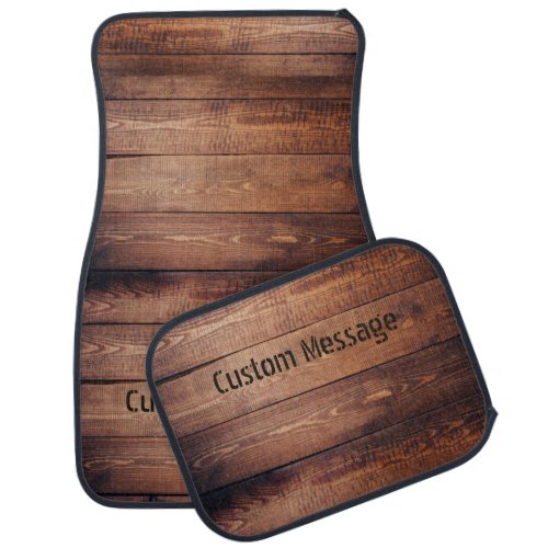 Wood Plank Look Custom Car Floor Mat