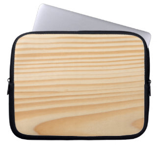 Wood plank pattern laptop sleeve