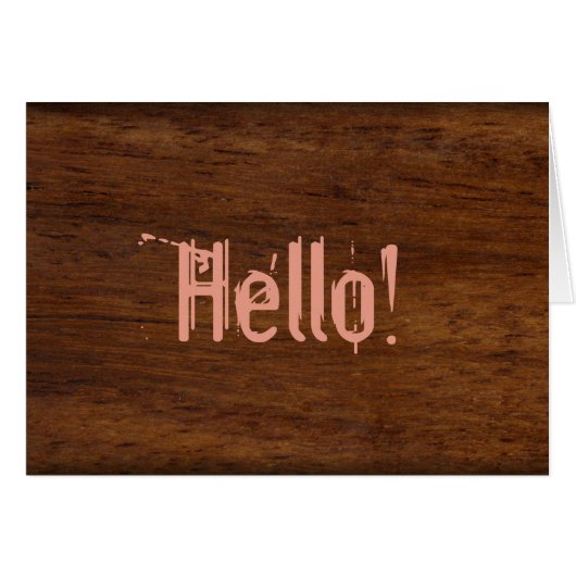 Wood Plank Plain Texture Lumber Cards (Front Horizontal)