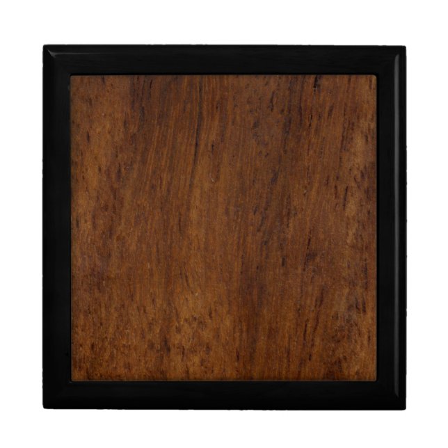 Wood Plank Plain Texture Lumber Jewelry Box (Front)