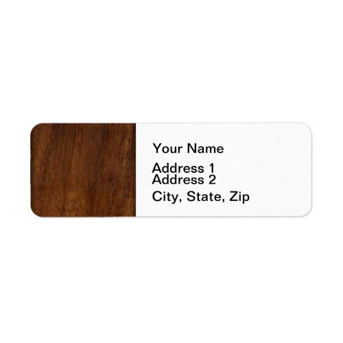 Wood Plank Plain Texture Lumber Label