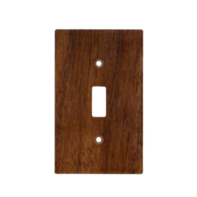 Wood Plank Plain Texture Lumber Light Switch Cover (Front)
