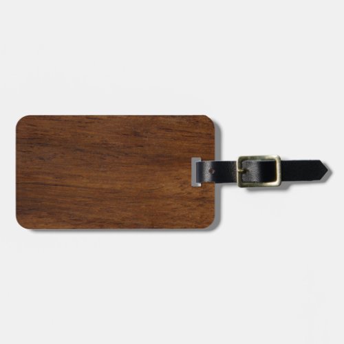 Wood Plank Plain Texture Lumber Luggage Tag