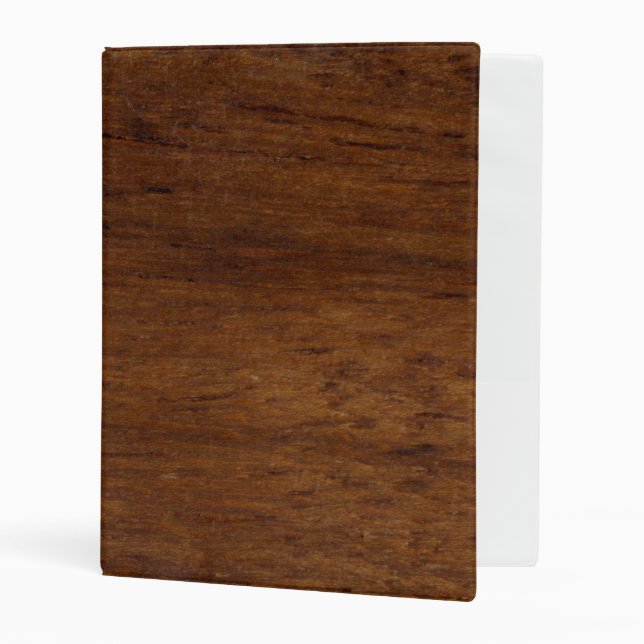 Wood Plank Plain Texture Lumber Mini Binder (Front/Inside)