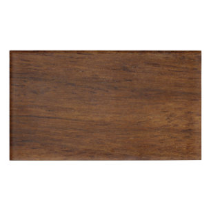 Wood Plank Plain Texture Lumber Name Tag