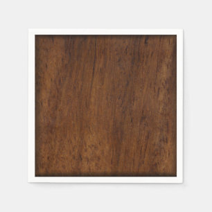 Wood Plank Plain Texture Lumber Paper Napkins