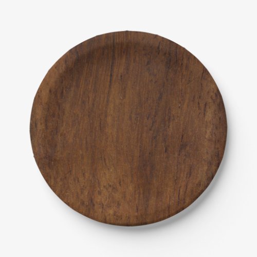 Wood Plank Plain Texture Lumber Paper Plates