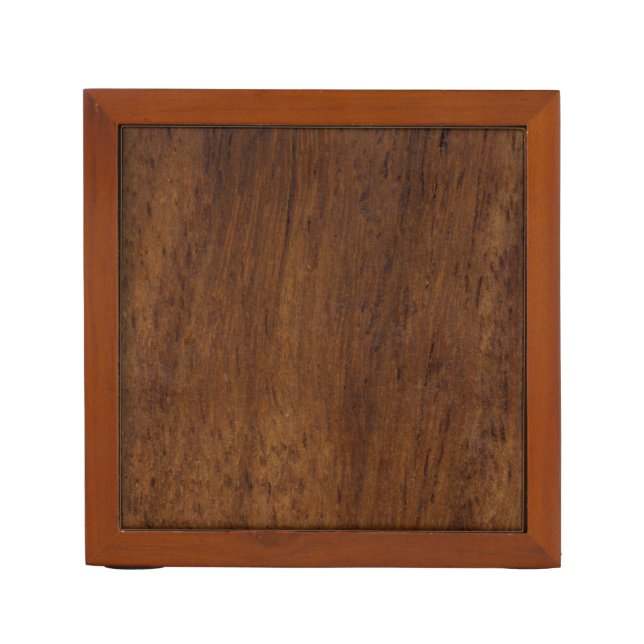 Wood Plank Plain Texture Lumber Pencil Holder (Front)