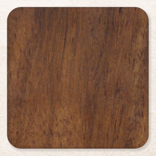 Wood Plank Plain Texture Lumber Square Paper Coaster