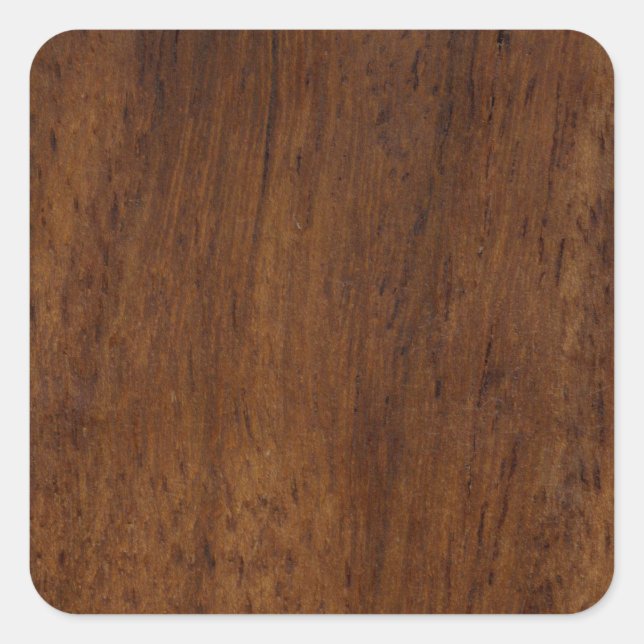 Wood Plank Plain Texture Lumber Square Sticker (Front)