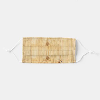 Wood Plank Texture Adult Cloth Face Mask by TheSillyHippy at Zazzle