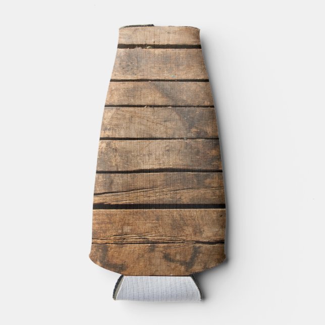 Wood planks bottle cooler (Front)