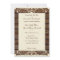 Wood Planks Cream Shabby Lace Wedding Invitation