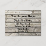 Wood Planks Deck Template Business Cards