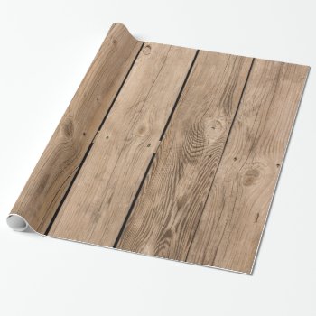 Wood Planks Iii Wrapping Paper by Lonestardesigns2020 at Zazzle