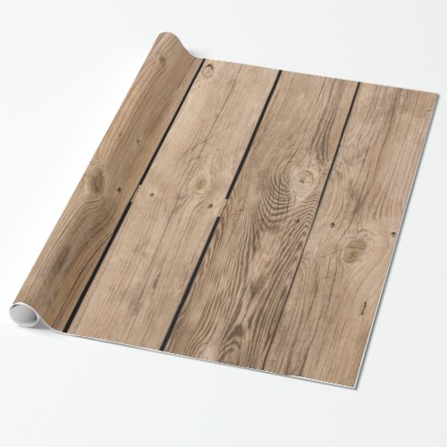 Wood Planks III Wrapping Paper