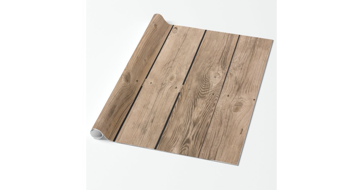 Wood Planks III Wrapping Paper Zazzle