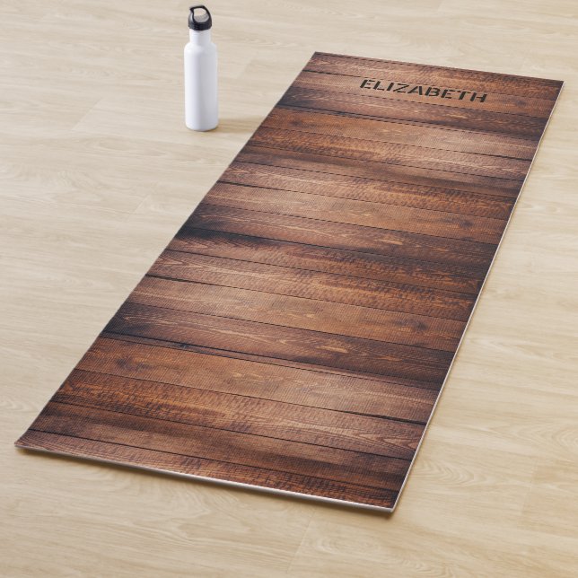 Wood Planks Personalized Yoga Mat (In Situ)