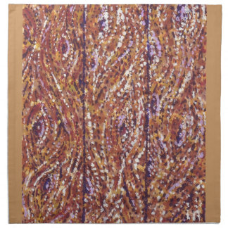 Wood Planks Pointillism American MoJo Napkin
