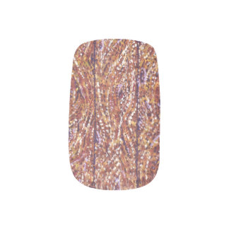 wood planks pointillism Minx Nail Art